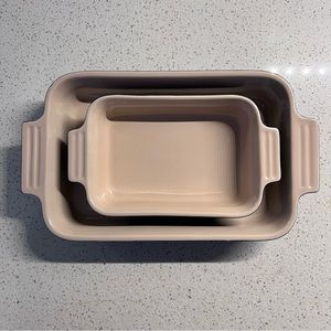 Le Creuset Stoneware Rectangular Dishes (2)